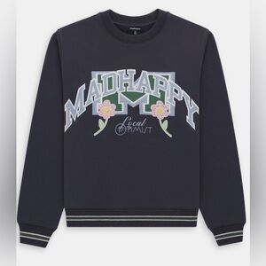 🔥 Madhappy Rare Varsity Local Optimist Crew - Navy Blue size XS NWOT